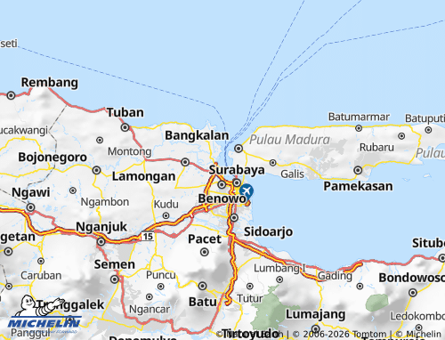 MICHELIN Gresik map - ViaMichelin