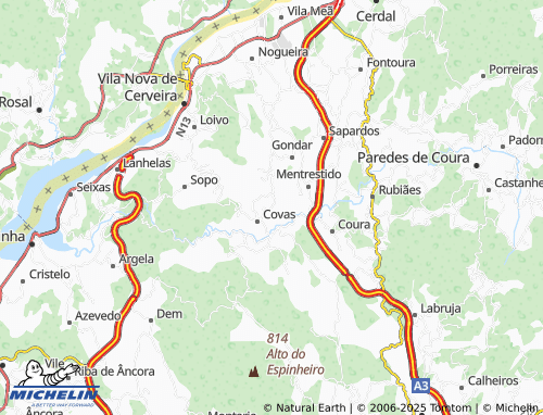 Kaart MICHELIN Serra - ViaMichelin