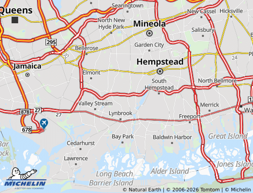 Mapa MICHELIN Malverne Park Oaks - ViaMichelin