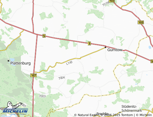 MICHELIN Schönhagen map - ViaMichelin