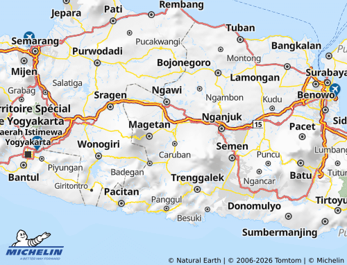 Mappa MICHELIN Kota Madiun - ViaMichelin