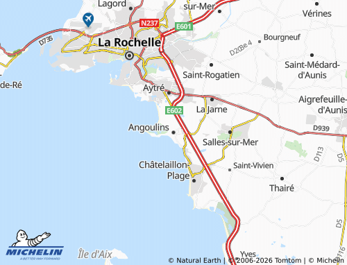 Carte MICHELIN Angoulins - ViaMichelin