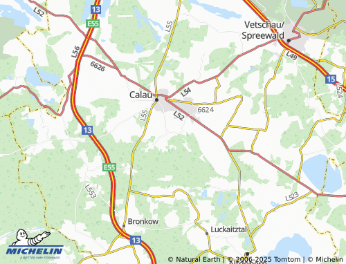 Mappa MICHELIN Werchow - ViaMichelin