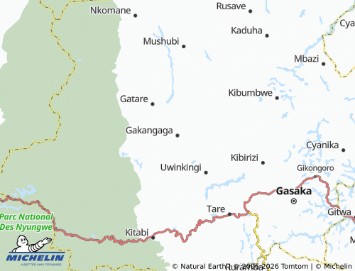 Mapa MICHELIN Gakangaga - ViaMichelin