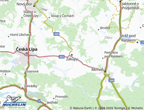 Mappa MICHELIN Zákupy - ViaMichelin