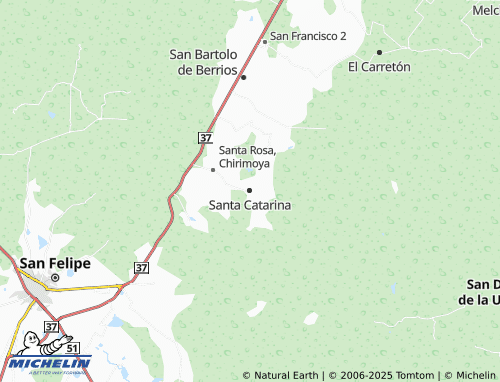 MICHELIN Santa Catarina map - ViaMichelin