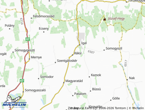 Mapa MICHELIN Ráksi - ViaMichelin