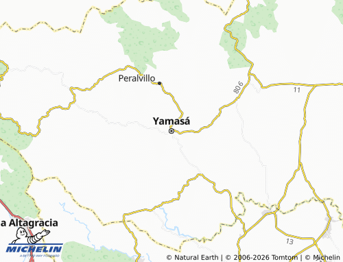MICHELIN Yamasá map - ViaMichelin
