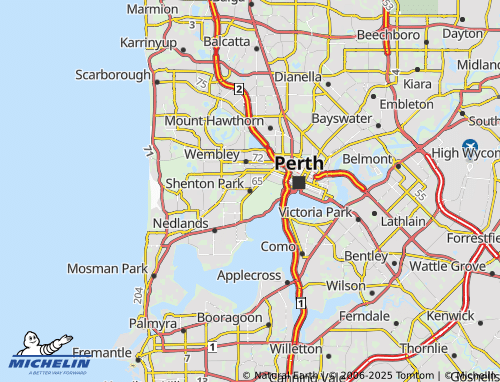 MICHELIN Shenton Park map - ViaMichelin