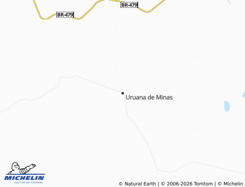 Mapa MICHELIN Uruana de Minas - ViaMichelin