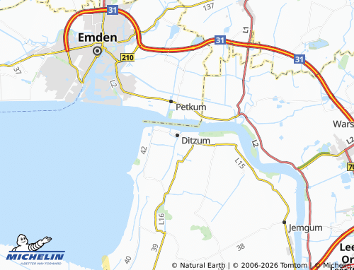 Mapa MICHELIN Ditzum - ViaMichelin