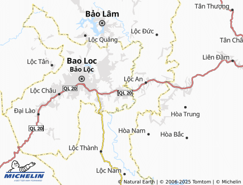 MICHELIN Lộc Nga map - ViaMichelin