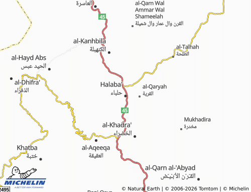 MICHELIN Halaba map - ViaMichelin