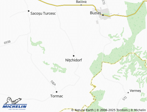 MICHELIN Nițchidorf map - ViaMichelin