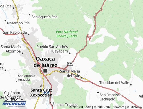 MICHELIN San Andrés Huayápam map - ViaMichelin