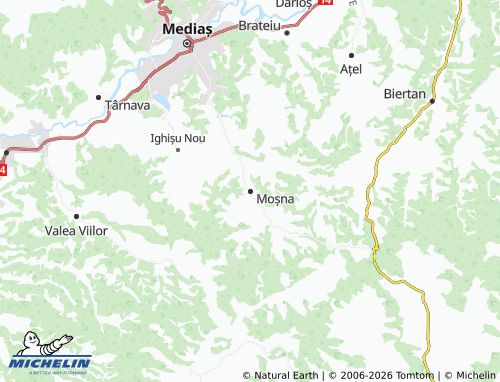 Mapa MICHELIN Moșna - ViaMichelin