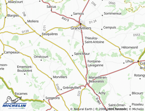 Mappa MICHELIN Saint-Maur - ViaMichelin