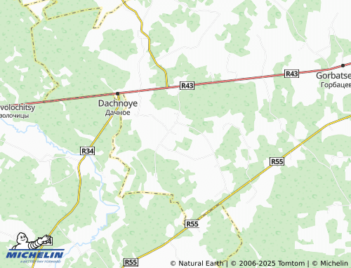 Carte MICHELIN Poloshkovo - ViaMichelin