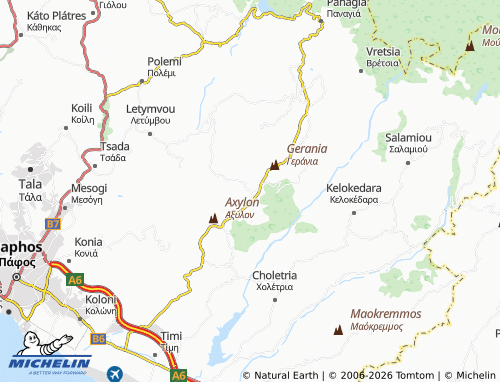 MICHELIN Amargeti map - ViaMichelin
