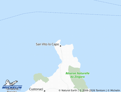 MICHELIN San Vito lo Capo map - ViaMichelin