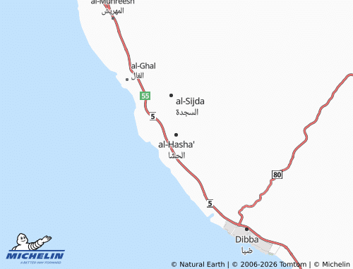 Kaart MICHELIN al-Hasha - ViaMichelin
