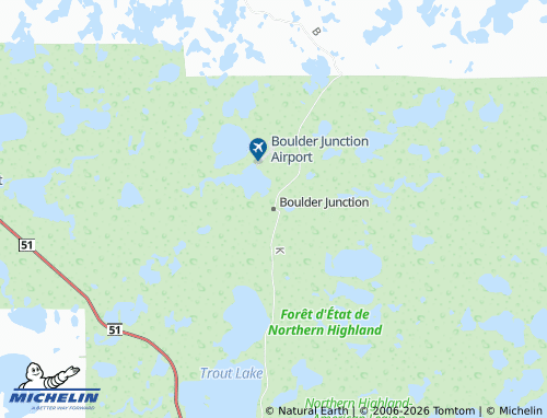 Mappa MICHELIN Boulder Junction - ViaMichelin