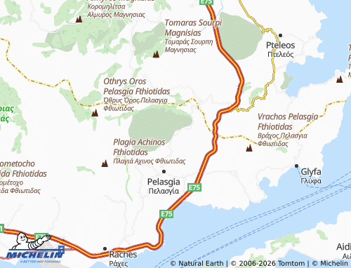 MICHELIN Kyparissonas map - ViaMichelin