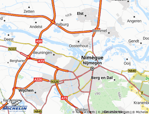 MICHELIN Weurt map - ViaMichelin