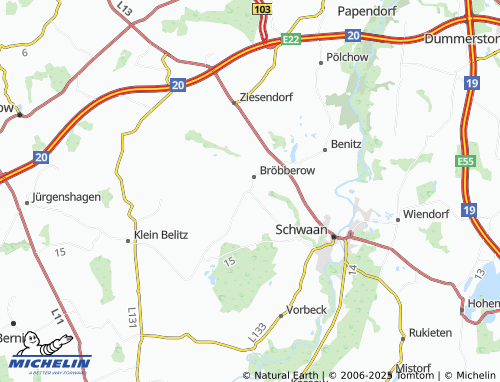 MICHELIN Groß Grenz map - ViaMichelin