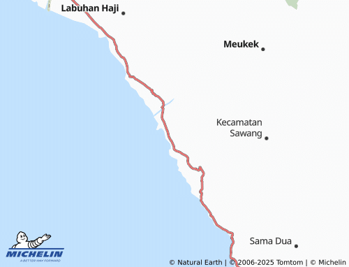 Kaart MICHELIN Tanjung Harapan - ViaMichelin