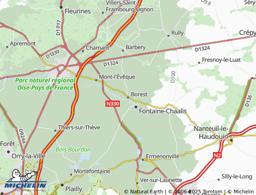 MICHELIN Borest map - ViaMichelin