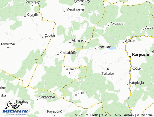 MICHELIN Meriçler map - ViaMichelin