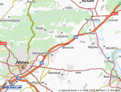 Mappa MICHELIN Saint-Gervasy - ViaMichelin