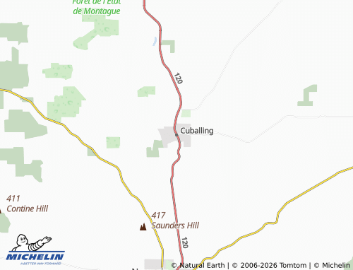 MICHELIN Cuballing map - ViaMichelin