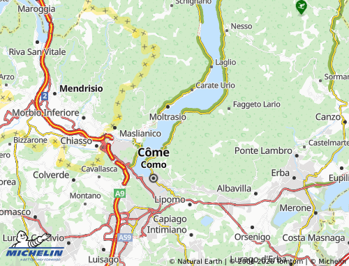 Mapa MICHELIN Blevio - ViaMichelin
