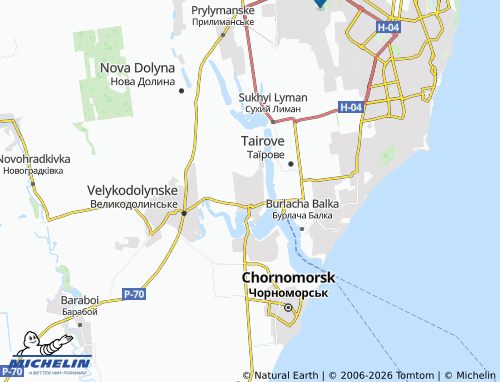 Mapa MICHELIN Malodolynske - ViaMichelin