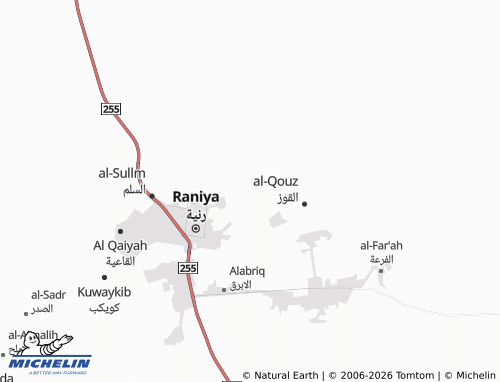 MICHELIN-Landkarte al-Wazran - ViaMichelin