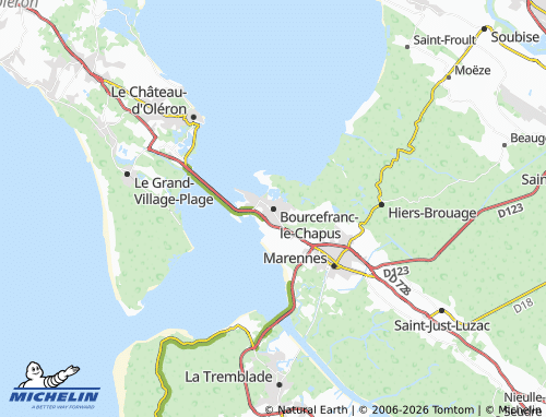 Mapa MICHELIN Bourcefranc-le-Chapus - ViaMichelin