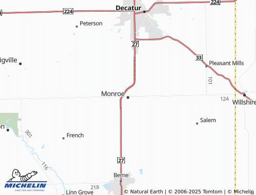 MICHELIN Monroe map - ViaMichelin