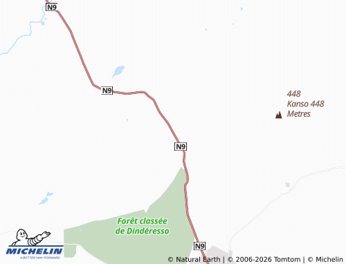 MICHELIN Sourkoudougou map - ViaMichelin