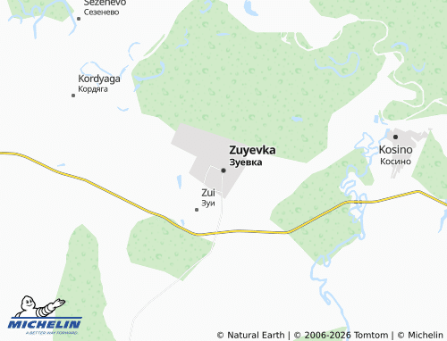 MICHELIN-Landkarte Zuyevka - ViaMichelin