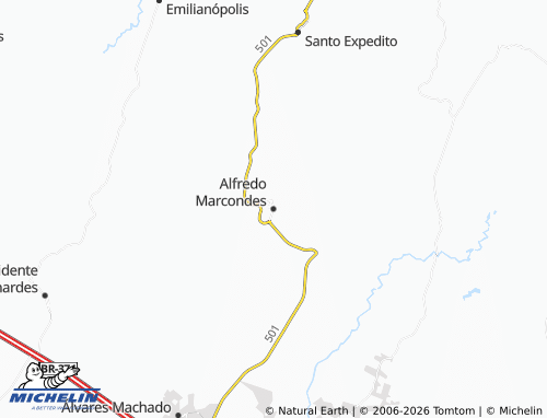 Mapa MICHELIN Alfredo Marcondes - ViaMichelin