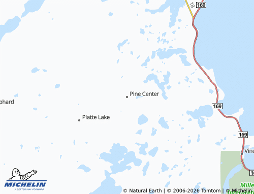Mapa MICHELIN Pine Center - ViaMichelin