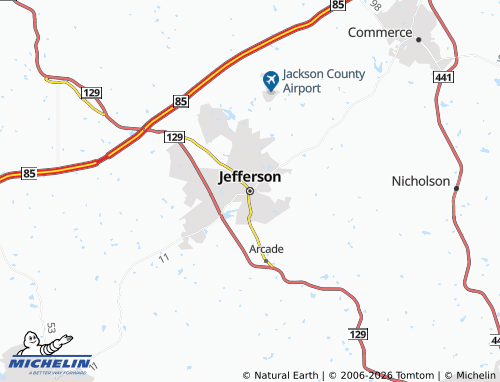 Carte MICHELIN Jefferson - ViaMichelin