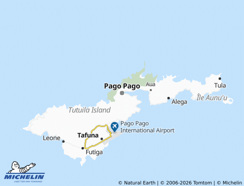 Kaart MICHELIN Pago Pago - ViaMichelin