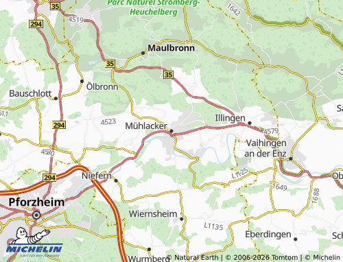 MICHELIN Mühlacker map - ViaMichelin