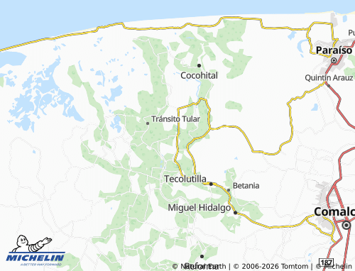 MICHELIN Patastal Primera Sección map - ViaMichelin