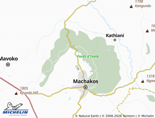 MICHELIN Mutituni map - ViaMichelin