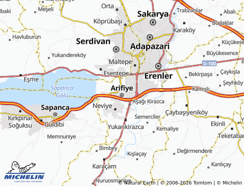 MICHELIN Arifbey map - ViaMichelin