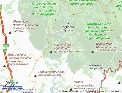 Carte MICHELIN Ano Graikiko - ViaMichelin